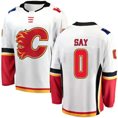 White Men's Owen Say Breakaway Calgary Flames Away Jersey