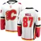 White Men's Parker Bell Breakaway Calgary Flames Away Jersey