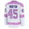 White Men's Sam Morton Premium Calgary Flames 2024 Hockey Fights Cancer Practice Jersey