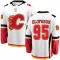 White Men's Victor Olofsson Breakaway Calgary Flames Away Jersey