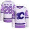 White/Purple Men's Zach Whitecloud Authentic Calgary Flames Hockey Fights Cancer Primegreen Jersey