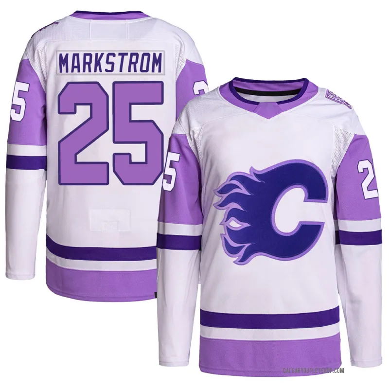 calgary flames hockey fights cancer jersey