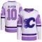 White/Purple Youth Kent Nilsson Authentic Calgary Flames Hockey Fights Cancer Primegreen Jersey