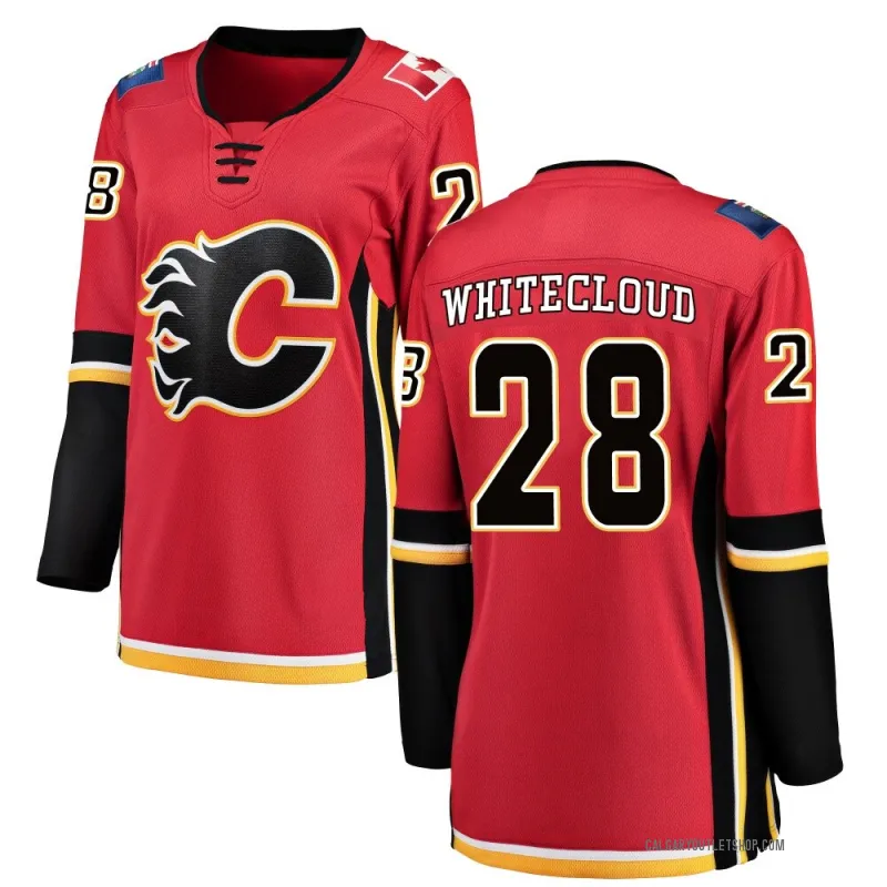 White Women's Zach Whitecloud Breakaway Calgary Flames Red Home Jersey