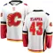 White Youth Adam Klapka Breakaway Calgary Flames Away Jersey