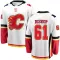 White Youth Clark Bishop Breakaway Calgary Flames Away Jersey