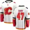 White Youth Connor Zary Breakaway Calgary Flames Away Jersey