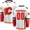 White Youth Custom Breakaway Calgary Flames Away Jersey