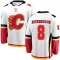 White Youth Doug Risebrough Breakaway Calgary Flames Away Jersey