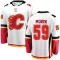 White Youth Etienne Morin Breakaway Calgary Flames Away Jersey