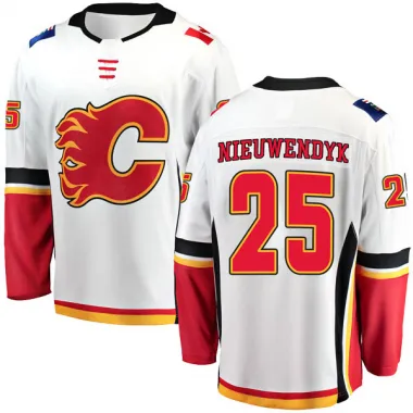 White Youth Joe Nieuwendyk Breakaway Calgary Flames Away Jersey