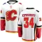 White Youth Miikka Kiprusoff Breakaway Calgary Flames Away Jersey
