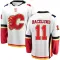 White Youth Mikael Backlund Breakaway Calgary Flames Away Jersey