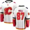 White Youth Parker Bell Breakaway Calgary Flames Away Jersey