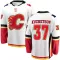 White Youth Yan Kuznetsov Breakaway Calgary Flames Away Jersey