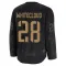 White Youth Zach Whitecloud Premium Calgary Flames Black 2024 Military Appreciation Practice Jersey
